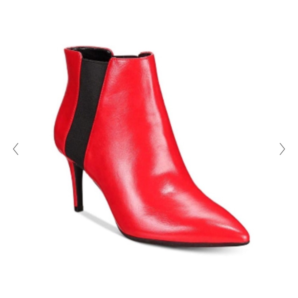 INC Red Lava ankle booties Sz 8.5 💕